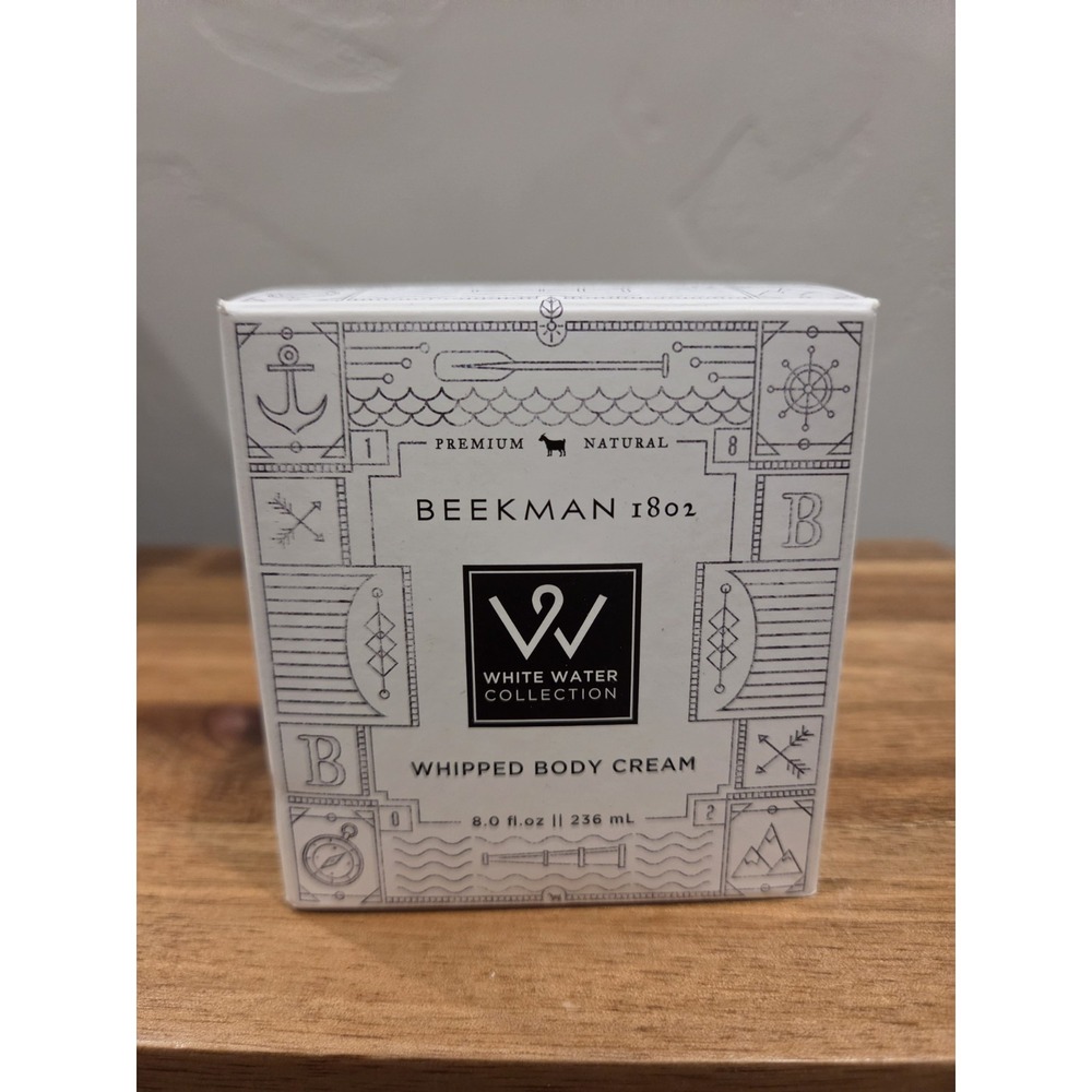 Beekman 1802 White Water Collection Goat Milk Whipped Body Cream 8 oz. New